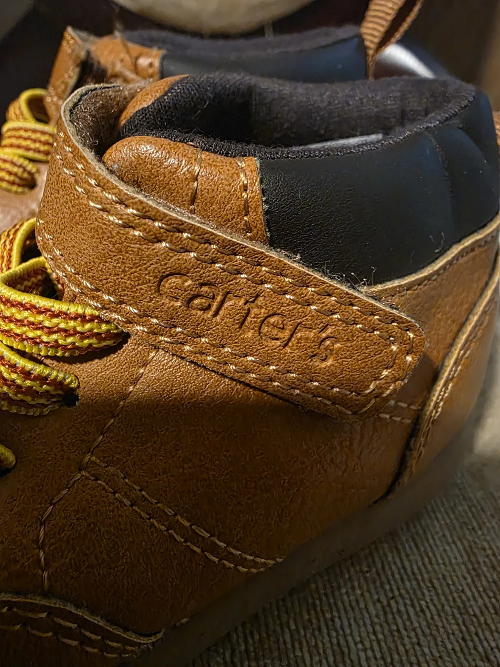 Carter's Tan Brown Toddler Lace & Hook-and-Loop Casual Shoes